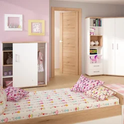 4KIDS Low Cabinet With Shelves (sliding Door) With Opalino Handles -Diy Shop 4kids low cabinet with shelves sliding door with opalino handles0763250344576 03c MP