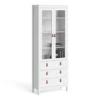 Barcelona China Cabinet 2 Doors W/glass + 3 Drawers In White 2 Barcelona China Cabinet 2 Doors W/glass + 3 Drawers In White -Diy Shop barcelona china cabinet 2 doors w glass 3 drawers in white5060653086498 01c MP