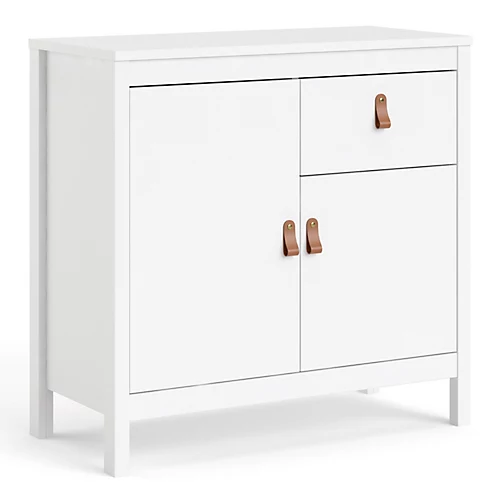 Barcelona Sideboard 2 Doors + 1 Drawer In White 3 Barcelona Sideboard 2 Doors + 1 Drawer In White