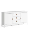 Barcelona Sideboard 2 Doors + 3 Drawers In White -Diy Shop barcelona sideboard 2 doors 3 drawers in white5060653082131 01c MP