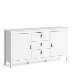 Barcelona Sideboard 2 Doors + 3 Drawers In White
