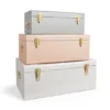 Beautify Storage Trunks, Set Of 3 Pastel Stainless Steel Storage Chests, Stackable Bedroom Storage Organiser With Lockable Lids 1 Beautify Storage Trunks, Set Of 3 Pastel Stainless Steel Storage Chests, Stackable Bedroom Storage Organiser With Lockable Lids -Diy Shop beautify storage trunks set of 3 pastel stainless steel storage chests stackable bedroom storage organiser with lockable lids5056115730429 01c MP