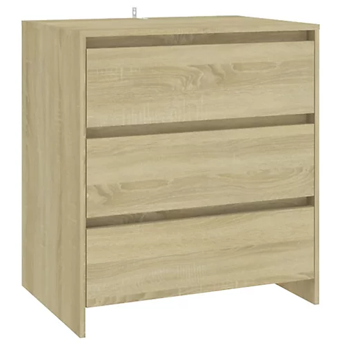 Berkfield 3 Piece Sideboard Sonoma Oak Engineered Wood 6 Berkfield 3 Piece Sideboard Sonoma Oak Engineered Wood - Image 4