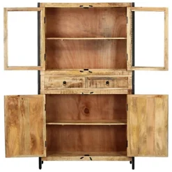 Berkfield Highboard 100x40x175 Cm Solid Mango Wood 9 Berkfield Highboard 100x40x175 Cm Solid Mango Wood -Diy Shop berkfield highboard 100x40x175 cm solid mango wood7719773551340 04c MP
