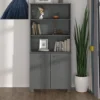 Berkfield Highboard Solid Wood Pine Dark Grey -Diy Shop berkfield highboard solid wood pine dark grey7720276942740 01c MP