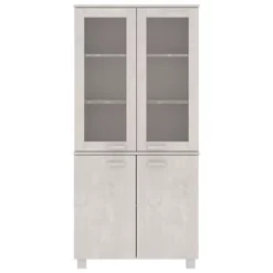 Berkfield Highboard Solid Wood Pine White -Diy Shop berkfield highboard solid wood pine white7720276942796 03c MP