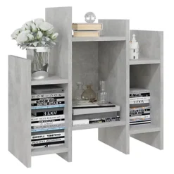 Berkfield Side Cabinet Concrete Grey 60x26x60 Cm Engineered Wood -Diy Shop berkfield side cabinet concrete grey 60x26x60 cm engineered wood7720276542095 04c MP
