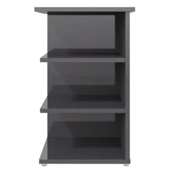 Berkfield Side Cabinet High Gloss Grey 35x35x55 Cm Engineered Wood -Diy Shop berkfield side cabinet high gloss grey 35x35x55 cm engineered wood7720276542040 04c MP