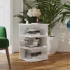 Berkfield Side Cabinet High Gloss White 35x35x55 Cm Engineered Wood -Diy Shop berkfield side cabinet high gloss white 35x35x55 cm engineered wood7720276542026 01c MP