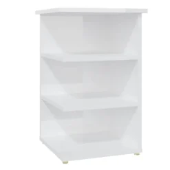 Berkfield Side Cabinet High Gloss White 35x35x55 Cm Engineered Wood -Diy Shop berkfield side cabinet high gloss white 35x35x55 cm engineered wood7720276542026 02c MP