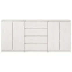 Berkfield Side Cabinets 3 Pcs White Solid Pinewood 9 Berkfield Side Cabinets 3 Pcs White Solid Pinewood -Diy Shop berkfield side cabinets 3 pcs white solid pinewood7720276729332 04c MP