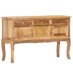 Berkfield Sideboard 110x35x75 Cm Solid Mango Wood