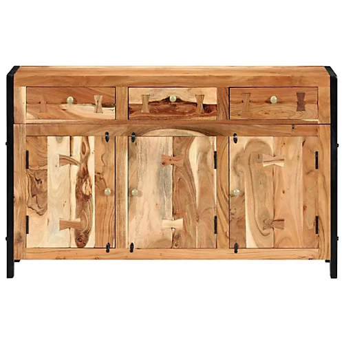 Berkfield Sideboard 120x35x75 Cm Solid Acacia Wood 4 Berkfield Sideboard 120x35x75 Cm Solid Acacia Wood - Image 2