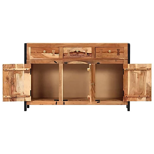 Berkfield Sideboard 120x35x75 Cm Solid Acacia Wood 5 Berkfield Sideboard 120x35x75 Cm Solid Acacia Wood - Image 3