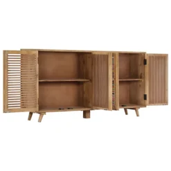 Berkfield Sideboard 150x30x75 Cm Solid Mango Wood -Diy Shop berkfield sideboard 150x30x75 cm solid mango wood7719773571477 03c MP