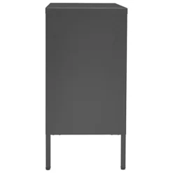 Berkfield Sideboard Anthracite 75x35x70 Cm Steel And Tempered Glass -Diy Shop berkfield sideboard anthracite 75x35x70 cm steel and tempered glass7720276564400 04c MP
