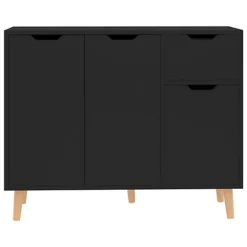 Berkfield Sideboard Black 90x30x72 Cm Engineered Wood -Diy Shop berkfield sideboard black 90x30x72 cm engineered wood7720276344125 03c MP