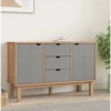 Berkfield Sideboard Brown And Grey 113.5x43x73 Cm Solid Wood Pine 2 Berkfield Sideboard Brown And Grey 113.5x43x73 Cm Solid Wood Pine -Diy Shop berkfield sideboard brown and grey 113 5x43x73 cm solid wood pine7720277165651 01c MP