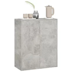 Berkfield Sideboard Concrete Grey 60x30x75 Cm Engineered Wood 9 Berkfield Sideboard Concrete Grey 60x30x75 Cm Engineered Wood -Diy Shop berkfield sideboard concrete grey 60x30x75 cm engineered wood7719773776643 04c MP