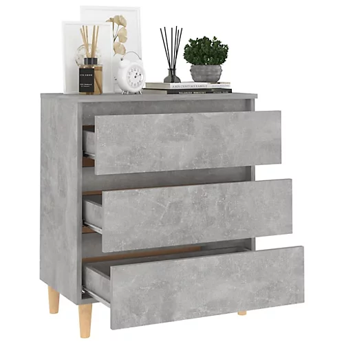 Berkfield Sideboard Concrete Grey 60x35x69 Cm Engineered Wood 5 Berkfield Sideboard Concrete Grey 60x35x69 Cm Engineered Wood - Image 3