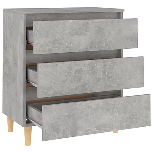 Berkfield Sideboard Concrete Grey 60x35x69 Cm Engineered Wood 6 Berkfield Sideboard Concrete Grey 60x35x69 Cm Engineered Wood - Image 4