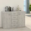 Berkfield Sideboard Concrete Grey 88x30x65 Cm Engineered Wood -Diy Shop berkfield sideboard concrete grey 88x30x65 cm engineered wood7719773776377 01c MP