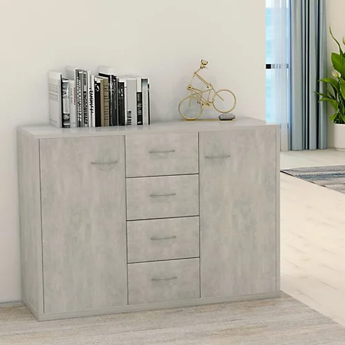 Berkfield Sideboard Concrete Grey 88x30x65 Cm Engineered Wood 3 Berkfield Sideboard Concrete Grey 88x30x65 Cm Engineered Wood