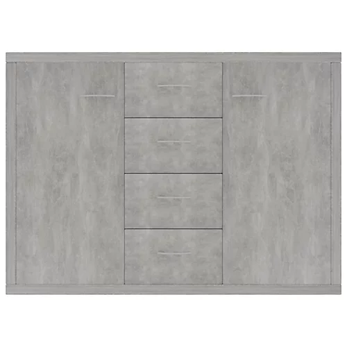 Berkfield Sideboard Concrete Grey 88x30x65 Cm Engineered Wood 6 Berkfield Sideboard Concrete Grey 88x30x65 Cm Engineered Wood - Image 4