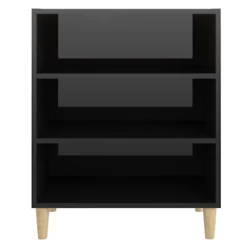 Berkfield Sideboard High Gloss Black 57x35x70 Cm Engineered Wood -Diy Shop berkfield sideboard high gloss black 57x35x70 cm engineered wood7720276357657 04c MP