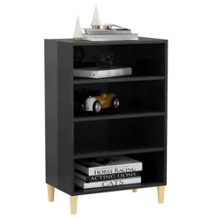 Berkfield Sideboard High Gloss Grey 57x35x90 Cm Engineered Wood -Diy Shop berkfield sideboard high gloss grey 57x35x90 cm engineered wood7720276359379 03c MP