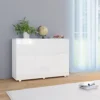 Berkfield Sideboard High Gloss White 107x35x76 Cm 1 Berkfield Sideboard High Gloss White 107x35x76 Cm -Diy Shop berkfield sideboard high gloss white 107x35x76 cm7719773592579 01c MP