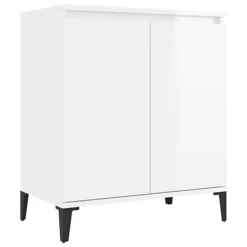 Berkfield Sideboard High Gloss White 60x35x70 Cm Engineered Wood -Diy Shop berkfield sideboard high gloss white 60x35x70 cm engineered wood7720276357917 02c MP