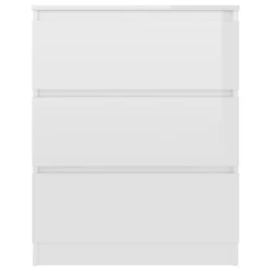 Berkfield Sideboard High Gloss White 60x35x76 Cm Engineered Wood -Diy Shop berkfield sideboard high gloss white 60x35x76 cm engineered wood7719773914503 04c MP