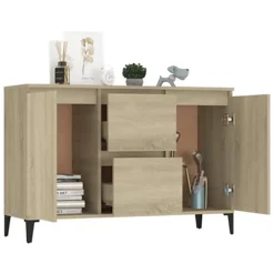 Berkfield Sideboard Sonoma Oak 104x35x70 Cm Engineered Wood -Diy Shop berkfield sideboard sonoma oak 104x35x70 cm engineered wood7720276359242 03c MP