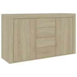 Berkfield Sideboard Sonoma Oak 120x36x69 Cm Engineered Wood -Diy Shop berkfield sideboard sonoma oak 120x36x69 cm engineered wood7719773915463 02c MP