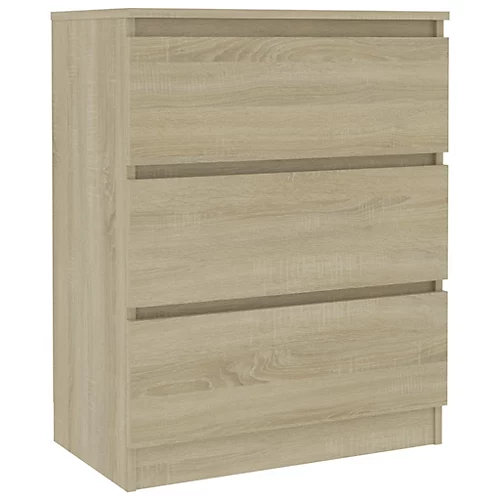 Berkfield Sideboard Sonoma Oak 60x35x76 Cm Engineered Wood 4 Berkfield Sideboard Sonoma Oak 60x35x76 Cm Engineered Wood - Image 2