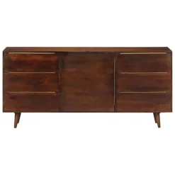 Berkfield Sideboard With 6 Drawers 175x40x82 Cm Solid Mango Wood -Diy Shop berkfield sideboard with 6 drawers 175x40x82 cm solid mango wood7719773551769 02c MP