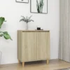 Berkfield Sideboard With Solid Wood Legs Sonoma Oak 60x35x70 Cm Engineered Wood 2 Berkfield Sideboard With Solid Wood Legs Sonoma Oak 60x35x70 Cm Engineered Wood -Diy Shop berkfield sideboard with solid wood legs sonoma oak 60x35x70 cm engineered wood7720276357795 01c MP