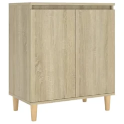 Berkfield Sideboard With Solid Wood Legs Sonoma Oak 60x35x70 Cm Engineered Wood -Diy Shop berkfield sideboard with solid wood legs sonoma oak 60x35x70 cm engineered wood7720276357795 02c MP