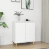 Berkfield Sideboard With Solid Wood Legs White 60x35x70 Cm Engineered Wood -Diy Shop berkfield sideboard with solid wood legs white 60x35x70 cm engineered wood7720276357764 01c MP