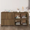 Berkfield Sideboards 2 Pcs Brown Oak 70x41x75 Cm Engineered Wood -Diy Shop berkfield sideboards 2 pcs brown oak 70x41x75 cm engineered wood7720276903940 01c MP