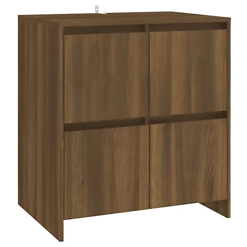 Berkfield Sideboards 2 Pcs Brown Oak 70x41x75 Cm Engineered Wood 6 Berkfield Sideboards 2 Pcs Brown Oak 70x41x75 Cm Engineered Wood - Image 4