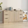 Berkfield Sideboards 3 Pcs Sonoma Oak Engineered Wood 1 Berkfield Sideboards 3 Pcs Sonoma Oak Engineered Wood -Diy Shop berkfield sideboards 3 pcs sonoma oak engineered wood7720277122972 01c MP