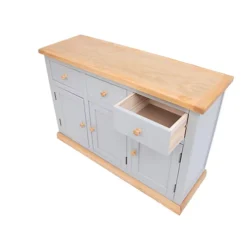 Bomporto Light Grey 3 Drawer 3 Door Sideboard Wood Knob 9 Bomporto Light Grey 3 Drawer 3 Door Sideboard Wood Knob -Diy Shop bomporto light grey 3 drawer 3 door sideboard wood knob5060742755151 04c MP