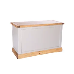 Bomporto Light Grey Blanket Box Ottoman