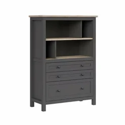 Bookcase Shelving Drawers 106cm Open Storage Unit Country Grey Oak Finish Bocage 9 Bookcase Shelving Drawers 106cm Open Storage Unit Country Grey Oak Finish Bocage -Diy Shop bookcase shelving drawers 106cm open storage unit country grey oak finish bocage5900211808738 04c MP