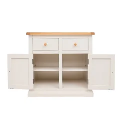 Castelli Off White 2 Drawer 2 Door Sideboard Wood Knob -Diy Shop castelli off white 2 drawer 2 door sideboard wood knob5060742756431 04c MP