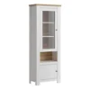 Celesto 2 Door Display Cabinet In White And Oak -Diy Shop celesto 2 door display cabinet in white and oak5900355160365 01c MP