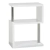 Charisma 3 Shelf Display Unit Bookcase White Gloss And Chrome Finish -Diy Shop charisma 3 shelf display unit bookcase white gloss and chrome finish5056065611281 01c MP