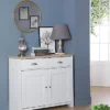 Comfy Living Wooden Compact Sideboard Available In Grey/Oak Or White/Oak -Diy Shop comfy living wooden compact sideboard available in grey oak or white oak5057289605728 01c MP